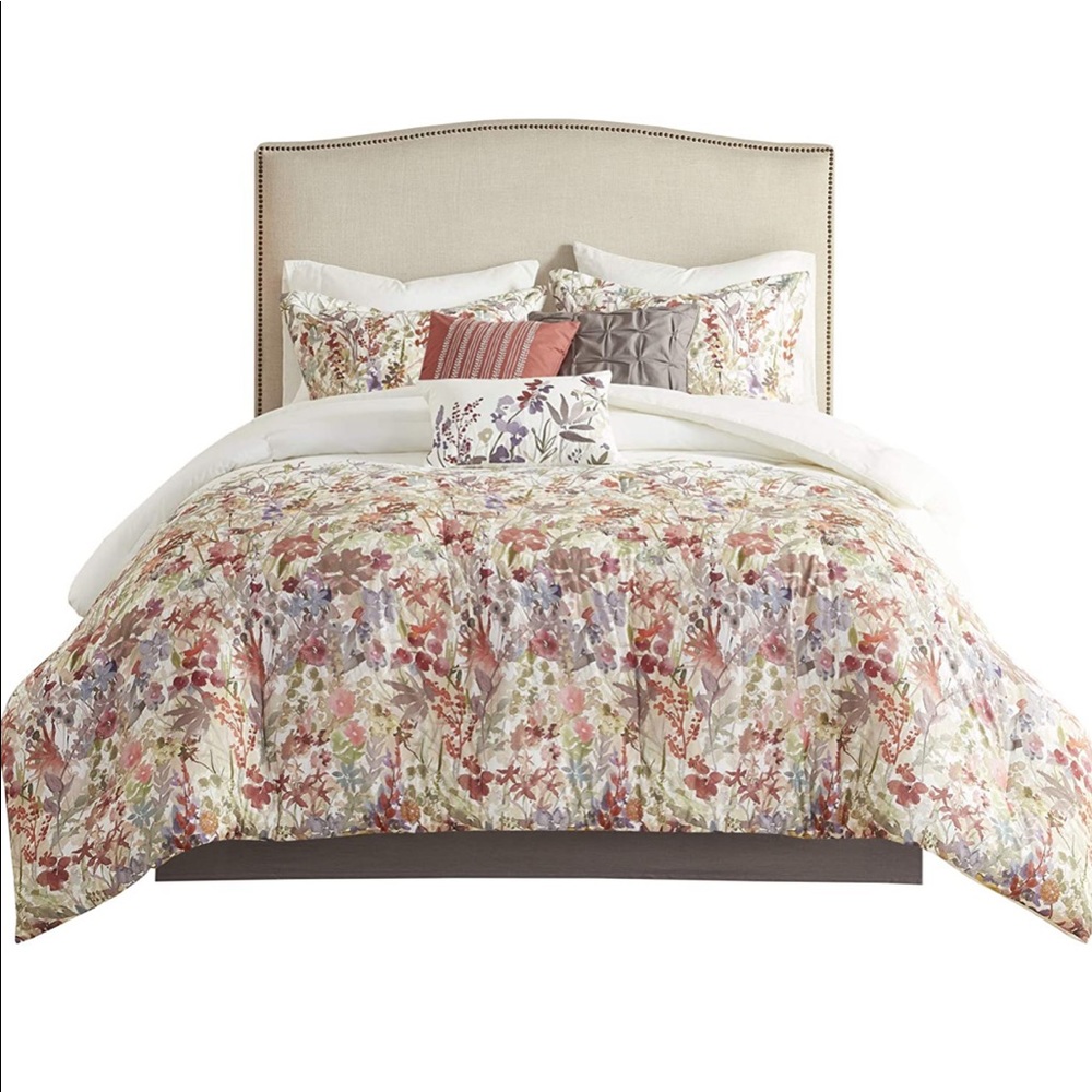 Madison Park 7 Piece Comforter Set - Floral